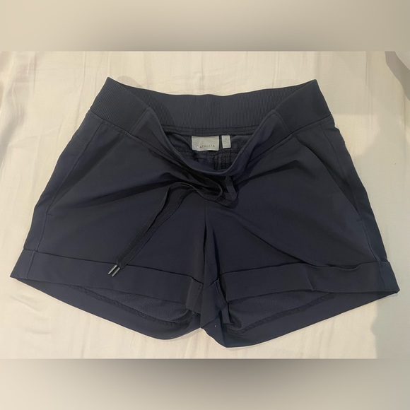 Athleta Midtown Cuffed Shorts Navy Size 2 - Picture 4 of 4